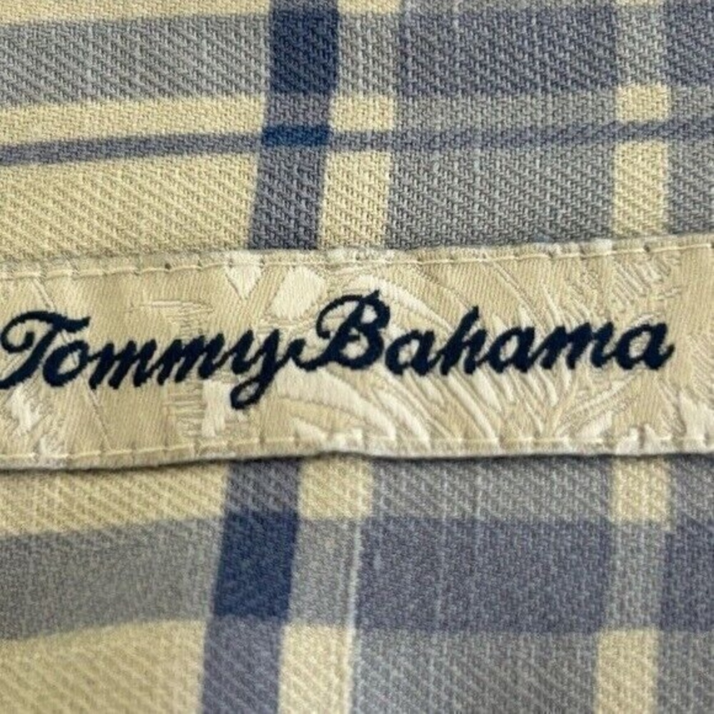 Tommy Bahama Silk/Linen Hawaiian Style Shirt Size Med - Picture 7 of 9